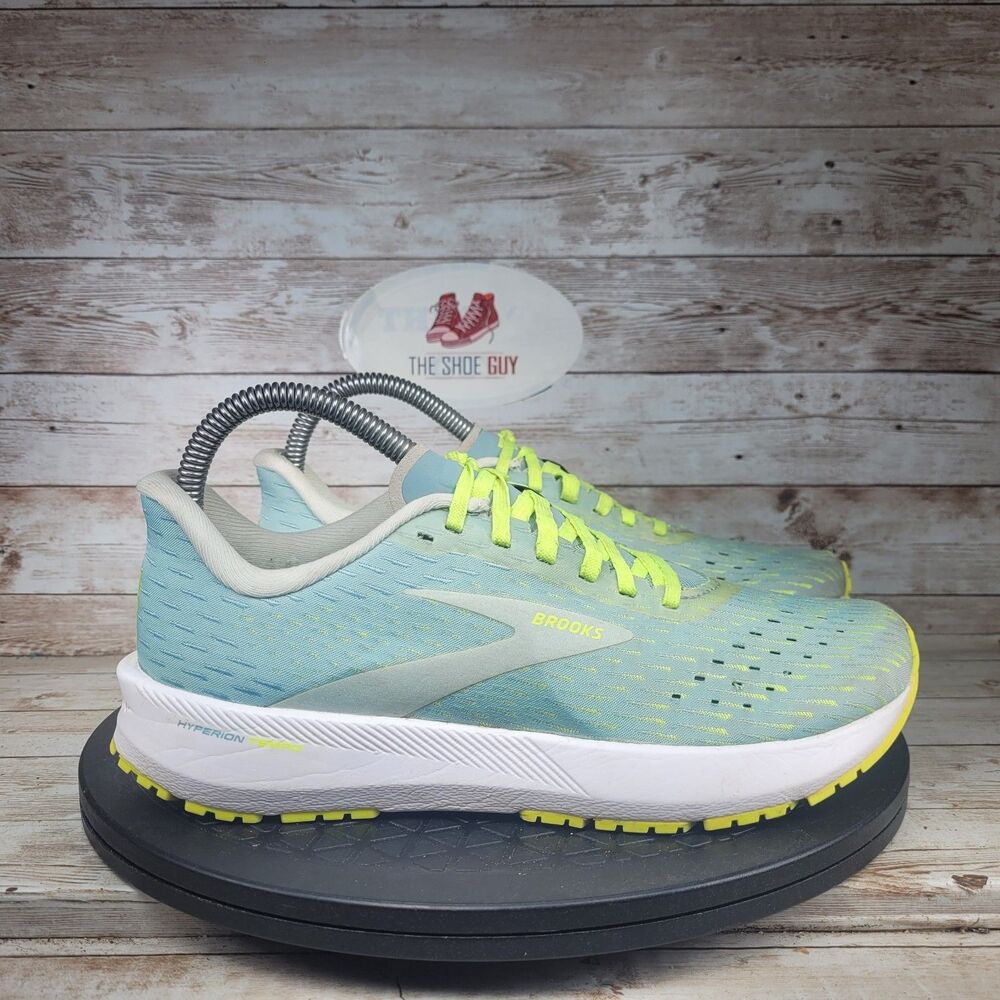 Brooks hyperion tempo Women's Size 7 blue neon yellow Running Training Shoes
